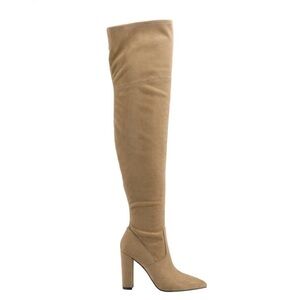 Marc Fisher Garalyn Suede Over the Knee High Heel Boots in Black - NWT